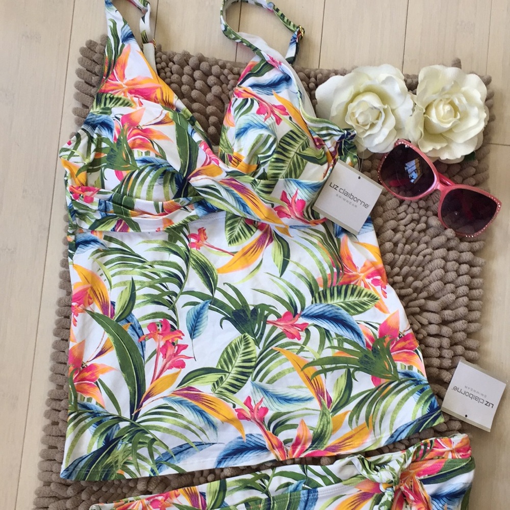 NWT Liz Claiborne two Piece swimsuit
